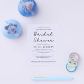 Moderne Minimalistische Pastel Bridal Dusche Einla Flyer (Einzeln)