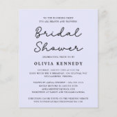 Moderne Minimalistische Pastel Bridal Dusche Einla Flyer (Vorne)