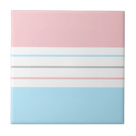 Moderne Minimalistische Pastell Pink Blue Lines Fliese