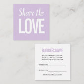 Moderne, minimalistische Pastellkarte Quadratische Visitenkarte (Vorne/Hinten)