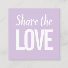 Moderne, minimalistische Pastellkarte Quadratische Visitenkarte