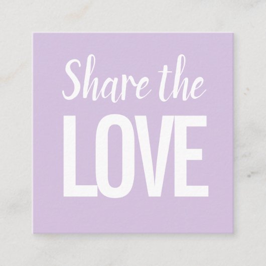 Moderne, minimalistische Pastellkarte Quadratische Visitenkarte (Vorderseite)