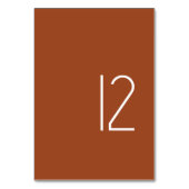 Moderne Minimalistische Pastelltafelkartennummer Tischnummer (Vorderseite)