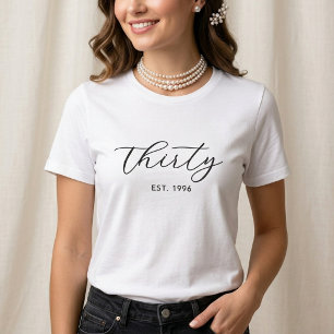 Moderne minimalistische Pearl-Meilenstein-Geburtst Tri-Blend Shirt