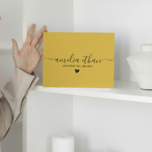 Moderne Minimalistische Personalisierte Hochzeiten Gästebuch