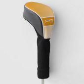Moderne Minimalistische Personalisierte Initialen Golf Headcover (angewinkelt)