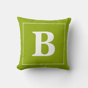 Moderne minimalistische personalisierte Monogramm- Kissen