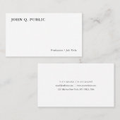 Moderne Minimalistische Personalisierte Vorlage Visitenkarte (Vorne/Hinten)