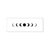 Moderne Minimalistische Phase des Mondes Gummistempel (Stempel)