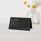 Moderne Minimalistische Platzkarte (Rückseite)