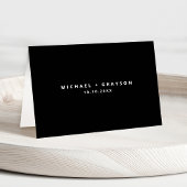 Moderne, Minimalistische Platzkarte Tischnummer