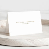 Moderne, Minimalistische Platzkarte Tischnummer