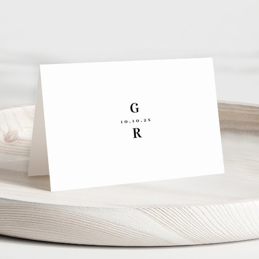 Moderne, Minimalistische Platzkarte Tischnummer