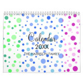 Moderne Minimalistische Polka Dot Pattern Kalender (Titelbild)