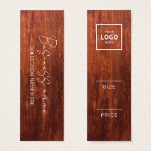 Moderne Minimalistische Preis-Hängetag-Karte