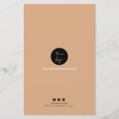 Moderne Minimalistische Preisliste Flyer (Hinten)