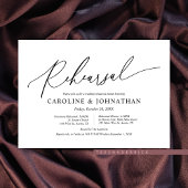 Moderne Minimalistische Probe, Hochzeit und Abende Einladung