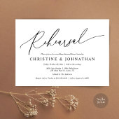 Moderne Minimalistische Probe, Hochzeit und Abende Einladung