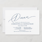 Moderne Minimalistische Probe und Abendessen in Pa Einladung (Vorderseite)