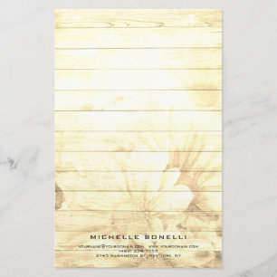 Moderne minimalistische professionelle Blumen Briefpapier