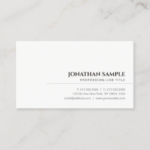 Moderne minimalistische professionelle elegante Vo Visitenkarte