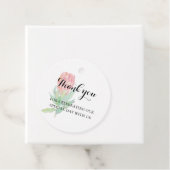 Moderne minimalistische Protea Botanical Hochzeit Geschenkanhänger (Beispiel)