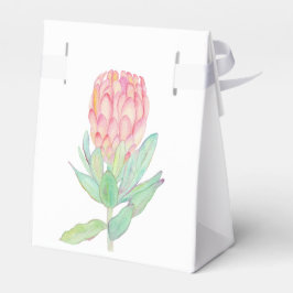 Moderne minimalistische Protea Botanical Hochzeit Geschenkschachtel