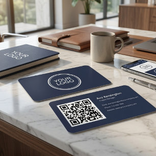 Moderne minimalistische QR-Code-Anpassung  Visitenkarte