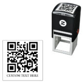 Moderne Minimalistische QR-Code-Branding-Gestaltun Permastempel (Beispiel)
