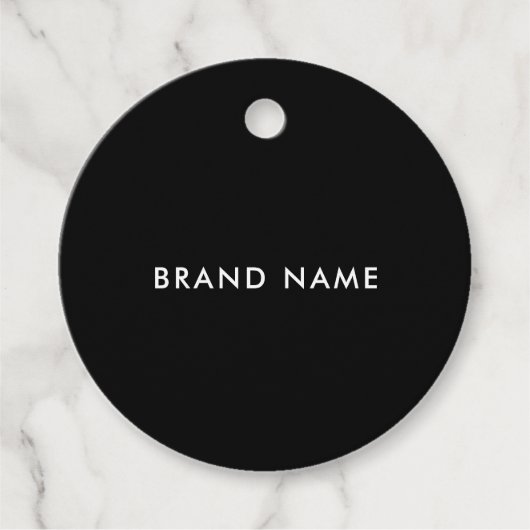 Moderne Minimalistische QR Code Closing Label Hang (Vorderseite)