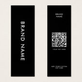 Moderne Minimalistische QR Code Closing Label Hang (Vorne & Hinten)