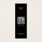 Moderne Minimalistische QR Code Closing Label Hang (Rückseite)