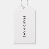 Moderne Minimalistische QR Code Closing Label Hang Geschenkanhänger (Vorderseite)