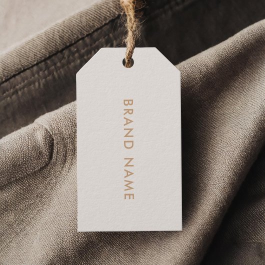 Moderne Minimalistische QR Code Closing Label Hang Geschenkanhänger