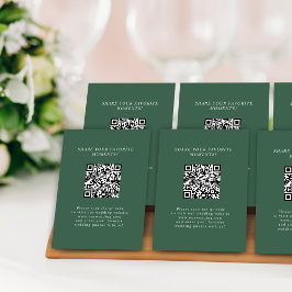 Moderne Minimalistische QR Code Hochzeitsszenarien Begleitkarte