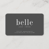 Moderne Minimalistische QR Code Scan Me Lash and B Visitenkarte (Vorderseite)