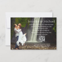 moderne minimalistische qr Code uAwg Hochzeit