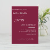 Moderne Minimalistische QR-Einladung Einladung (Stehend Vorderseite)