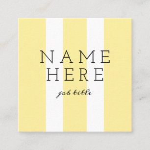 Moderne Minimalistische quadratische Visitenkarte