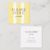 Moderne Minimalistische quadratische Visitenkarte (Vorne/Hinten)