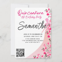 Moderne Minimalistische Quinceañera 15. Geburtstag