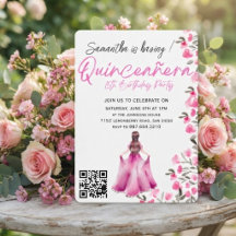 Moderne Minimalistische Quinceañera 15. Geburtstag