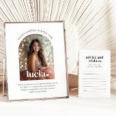 Moderne Minimalistische Quinceañera Beratung wünsc Einladung