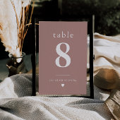 Moderne Minimalistische Quinceñera-Tischnummer Tischnummer