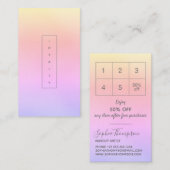 Moderne Minimalistische Rainbow Pastel Treuekarte (Vorne/Hinten)