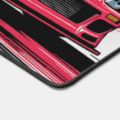 Moderne Minimalistische Rennautokultur Rot & Grau Schreibtischunterlage (Ecke)