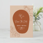 Moderne Minimalistische Retro-Typografie Save the Save The Date (Stehend Vorderseite)