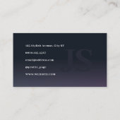 Moderne minimalistische Rieseninitiativen Visitenkarte (Rückseite)