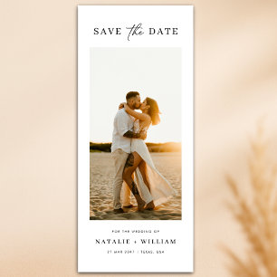 Moderne Minimalistische Romantische Foto-Hochzeits Save The Date