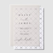 Moderne Minimalistische romantische Hochzeit Pergament Einladungen (Versetzt (Einladung))